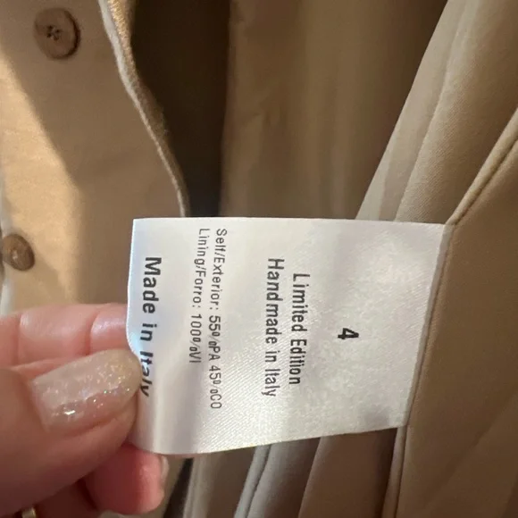 Valentina Shah Camel -Beige Blazer / Jacket Size 4 - Picture 10 of 11